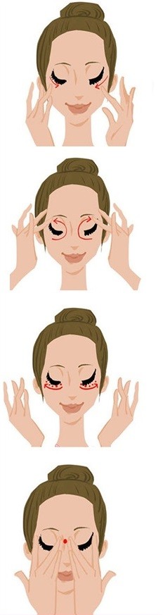 أفضل زيت للتجاعيد حول العين- تدليك محيط العين